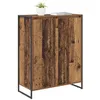 Image de vidaXL Cabinet à Chaussures avec Stockage Bois Ancien 79 x 36 x 100 cm, Meuble à Chaussures pour Salon, Rangement rectangulaire, Organisateur Robuste, Gain de Place pour l'entrée