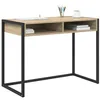 Image de vidaXL Bureau avec Stockage Sonoma 100 x 50 x 75 cm Bois d'ingénierie, Salon, Rectangulaire, Industriel, Durable, Mobilier Multifonctionnel, Design Moderne pour Espaces Intérieurs Polyvalents