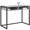 Image de vidaXL Bureau Gris Sonoma 100 x 50 x 75 cm Bois d'ingénierie, Salon, Rectangulaire, Industriel, Durable, Mobilier Multifonctionnel, Design Moderne pour Espaces Intérieurs Polyvalents