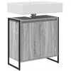 Image de vidaXL Cabinet de Salle de Bain avec Porte Gris Sonoma 60 x 30 x 60 cm, Rangement élégant pour Salle de Bain, Cabinet rectangulaire en Bois, Meuble Moderne pour Les Affaires de Toilette