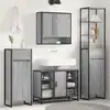 Image de vidaXL Cabinet de salle de bain Gris Sonoma 40 x 30 x 180 cm