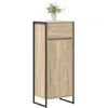 Image de vidaXL Cabinet de Salle de Bain avec tiroir Sonoma 40 x 30 x 100 cm, Meuble de Salle de Bain, Armoire rectangulaire, Rangement Compact, déco Moderne, Organisateur innovant