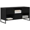 Image de vidaXL Meuble TV Chêne Noir 100 x 36 x 49,5 cm Bois d'ingénierie, Salon, Meuble TV Moderne, Cabinet en Bois rectangulaire, unité Durable, Rangement média Compact