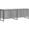 Image de vidaXL Meuble TV Gris Sonoma 140 x 36 x 49.5 cm Bois d'ingénierie, Meuble TV en Bois Chic, Console rectangulaire pour Rangement, Design résistant et Grande capacité pour Le Salon