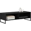 Image de vidaXL Meuble TV Chêne Noir 100 x 36,5 x 30,5 cm Bois d'ingénierie, Meuble de Salon Moderne, Caisson TV rectangulaire, Console Robuste, mobilier Pratique, Gain de Place