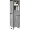 Image de vidaXL Bibliothèque Gris Sonoma 43 x 36 x 150.5 cm Bois d'ingénierie, Salon, Rectangulaire, Durable, Canapé Confortable, Table Basse Stylée, Design Moderne, Adapté à Tous Les Espaces 4 ft