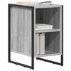 Image de vidaXL Table de Chevet 2 pcs Gris Sonoma 39.5 x 30 x 50 cm, Table de Nuit Moderne, Petite Table avec Pieds en Acier, Meuble stylé pour Chambres urbaines