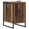 Image de vidaXL Table de Chevet Bois Ancien 39,5 x 30 x 50 cm Bois d'ingénierie, Table de Nuit, Style Industriel, Surface compacte, Meuble Urbain, Touche Rustique, pièce pour Salon