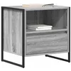 Image de vidaXL Table de chevet avec tiroir 2 pcs Gris Sonoma 50 x 39,5 x 50 cm, Design de chambre, disposition rectangulaire, style industriel, matériaux durables pour espaces contemporains et réglages foncti