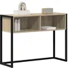 Image de vidaXL Table d'appoint Sonoma 100 x 36 x 75 cm Bois d'ingénierie, Table d'appoint Industrielle, rectangulaire et compacte, pour Un Salon Moderne, Meuble Multifonctionnel