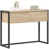 Image de vidaXL Table d'appoint Sonoma 100 x 36 x 75 cm Bois d'ingénierie, Table d'appoint stylée, Meuble Urbain Compact, Surface Moderne, Accent Durable pour Votre intérieur