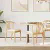 Image de vidaXL Chaise de salle à manger 2 pcs Naturel et clair