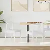 Image de vidaXL Chaise de salle à manger 2 pcs Blanc et Blanc