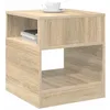 Image de vidaXL Table d'appoint Chêne Sonoma 40,5 x 40 x 45 cm, Salon, Table d’appoint rectangulaire Moderne, Solution de Rangement, Meuble intérieur Polyvalent, déco compacte