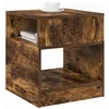 Image de vidaXL Table d'appoint 2 pcs Chêne fumé 40,5 x 40 x 45 cm, Salon, Table d’appoint rectangulaire Moderne, Solution de Rangement, Meuble intérieur Polyvalent, déco compacte