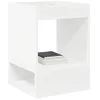 Image de vidaXL Table d'appoint 2 pcs Blanc 40 x 40 x 56 cm Bois d'ingénierie, Salon, Table d'appoint rectangulaire, Meuble tendance, Rangement pratique, Tables d'intérieur fonctionnelles, Accents pour la mais