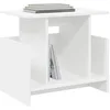 Image de vidaXL Meuble TV 2 pcs Blanc 50 x 35 x 45 cm Bois d'ingénierie, Organisateur de média moderne rectangulaire, support TV avec grand espace de rangement, unité de divertissement fonctionnelle, meuble de