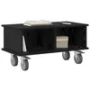 Image de vidaXL Meuble TV Chêne Noir 68,5 x 35 x 35 cm Bois d'ingénierie, Unité Moderne pour Le Salon, Table de Rangement média rectangulaire, Support TV stylé, Solution déco Fonctionnelle pour l'intérieur
