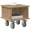 Image de vidaXL Meuble TV Chêne Artisanal 37 x 35 x 35 cm Bois d'ingénierie, Unité Moderne pour Le Salon, Table de Rangement média rectangulaire, Support TV stylé, Solution déco Fonctionnelle pour l'intérieur