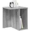 Image de vidaXL Table d'appoint Gris Sonoma 37 x 32 x 40 cm Bois d'ingénierie, Table d'accent rectangulaire moderne, table d'appoint stylée avec rangement, meuble compact pour le salon, fonctionnel en intérieu