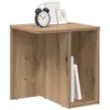 Image de vidaXL Table d'appoint 2 pcs Chêne Artisanal 37 x 32 x 40 cm, Table d'accent rectangulaire Moderne, Table d'appoint stylée avec Rangement, Meuble Compact pour Le Salon, Fonctionnel en intérieur