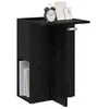 Image de vidaXL Table d'appoint Chêne Noir 35 x 40 x 55 cm Bois d'ingénierie, Table d'appoint Moderne rectangulaire, Rangement Compact, Accent de Salon, mobilier intérieur Fonctionnel, Design Minimaliste