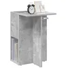 Image de vidaXL Table d'appoint Gris béton 35 x 40 x 55 cm Bois d'ingénierie, Table d'appoint Moderne rectangulaire, Rangement Compact, Accent de Salon, mobilier intérieur Fonctionnel, Design Minimaliste