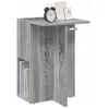 Image de vidaXL Table d'appoint Gris Sonoma 35 x 40 x 55 cm Bois d'ingénierie, Table d'appoint Moderne rectangulaire, Rangement Compact, Accent de Salon, mobilier intérieur Fonctionnel, Design Minimaliste