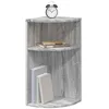 Image de vidaXL Table d'appoint Gris Sonoma 29,6 x 29,6 x 60 cm, Table d'appoint rectangulaire Moderne pour Salon, Grand Espace de Rangement, mobilier Fonctionnel, déco Minimaliste
