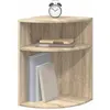Image de vidaXL Table d'appoint Chêne Sonoma 39,7 x 39,7 x 60 cm, Table d'appoint rectangulaire Moderne pour Salon, Grand Espace de Rangement, mobilier Fonctionnel, déco Minimaliste