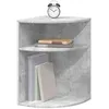 Image de vidaXL Table d'appoint Gris béton 39,7 x 39,7 x 60 cm, Table d'appoint rectangulaire Moderne pour Salon, Grand Espace de Rangement, mobilier Fonctionnel, déco Minimaliste