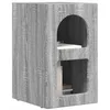 Image de vidaXL Table de Chevet 2 pcs Gris Sonoma 29,5 x 35 x 50 cm, Chambre, Rectangulaire, Moderne, Design Durable et Compact, Matériaux de qualité, Élégance intemporelle, Collection 2023
