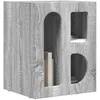 Image de vidaXL Table de Chevet Gris Sonoma 40 x 35 x 50 cm Bois d'ingénierie, Conception de Chambre, Forme rectangulaire, Style Moderne, matériaux durables, pour espaces de Vie contemporains et détente