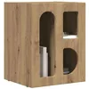 Image de vidaXL Table de Chevet 2 pcs Chêne Artisanal 40 x 35 x 50 cm, Conception de Chambre, Forme rectangulaire, Style Moderne, matériaux durables, pour espaces de Vie contemporains et détente