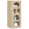 Image de vidaXL Buffet Chêne Sonoma 40 x 35 x 100,5 cm Bois d'ingénierie, Salle à Manger, Rectangulaire, Moderne, Durable, Design épuré, Familial, Grand Espace de Rangement, Nettoyage Facile, Apparence Chic