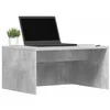 Image de vidaXL Bureau Mural Gris béton 60 x 45 x 30 cm Bois d'ingénierie, Bureau Flottant Moderne, en Bois Robuste, Espace de Travail stylé, Meuble Compact, Design rectangulaire