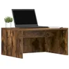 Image de vidaXL Bureau Mural Chêne fumé 60 x 45 x 30 cm Bois d'ingénierie, Bureau Flottant Moderne, en Bois Robuste, Espace de Travail stylé, Meuble Compact, Design rectangulaire