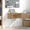 Image de vidaXL Bureau mural Chêne artisanal 60 x 45 x 30 cm Bois d'ingénierie