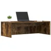 Image de vidaXL Bureau Mural Chêne fumé 100 x 45 x 30 cm Bois d'ingénierie, Bureau Flottant Moderne, en Bois Robuste, Espace de Travail stylé, Meuble Compact, Design rectangulaire