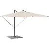 Image de vidaXL Pied de Parasol Aspect Bois Gris foncé 100 x 100 x 4 cm Acier,