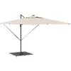 Image de vidaXL Pied de Parasol Gris foncé 100 x 100 x 4 cm Acier,