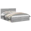 Image de vidaXL Cadre de lit Gris Sonoma 160 x 200 cm Pin Massif