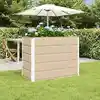 Image de vidaXL Jardinière Ivoire 480 x 50 x 45 cm Acier galvanisé
