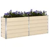 Image de vidaXL Jardinière Ivoire 480 x 50 x 45 cm Acier galvanisé, Jardin et terrasse, Style Industriel, matériaux durables, mobilier d'extérieur, Options écologiques, esthétique Moderne