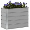 Image de vidaXL Jardinière Gris Clair 480 x 50 x 45 cm Acier galvanisé, Jardin et terrasse, Style Industriel, matériaux durables, mobilier d'extérieur, Options écologiques, esthétique Moderne