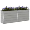 Image de vidaXL Jardinière Gris Clair 480 x 50 x 45 cm Acier galvanisé, Jardin et terrasse, Style Industriel, matériaux durables, mobilier d'extérieur, Options écologiques, esthétique Moderne