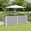 Image de vidaXL Jardinière Gris clair 480 x 50 x 45 cm Acier galvanisé