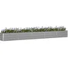 Image de vidaXL Jardinière Gris Clair 480 x 50 x 45 cm Acier galvanisé, Jardin et terrasse, Jardinier Industriel, conteneur métal Robuste, déco extérieure, Essentiels urbains, déco en Acier