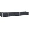 Image de vidaXL Jardinière Anthracite 400 x 80 x 45 cm Acier, Design de jardin et terrasse, moderne, durable, solutions éco-responsables, améliore la vie en extérieur avec des espaces pratiques, idées créative