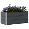 Image de vidaXL Jardinière Anthracite 100 x 50 x 45 cm Acier galvanisé, Jardin et terrasse, Style Industriel, matériaux durables, mobilier d'extérieur, Options écologiques, esthétique Moderne